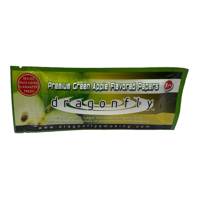 Dragonfly Premium Green Apple Flavoured Blunt Wraps