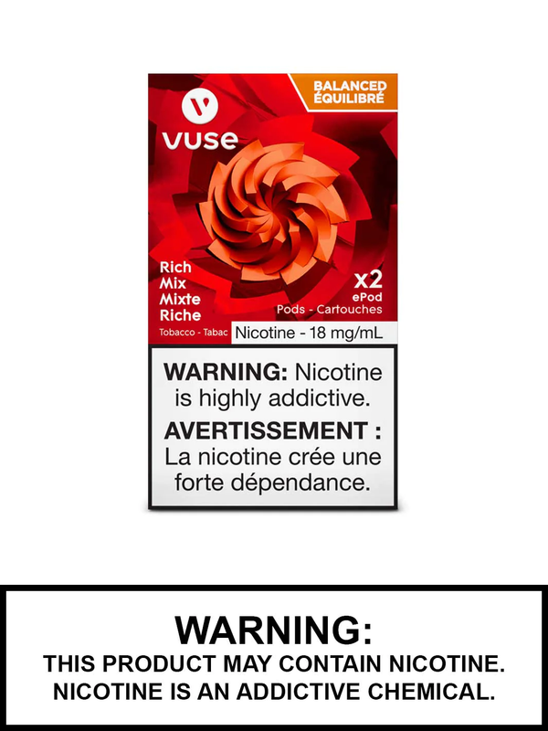 VUSE CARTRIDGES 18MG