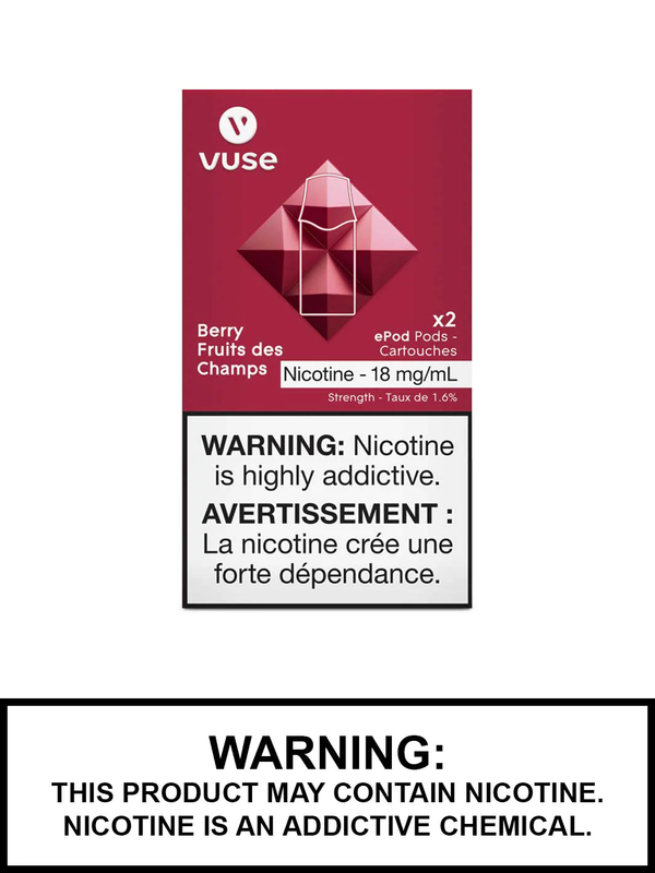 VUSE CARTRIDGES 18MG