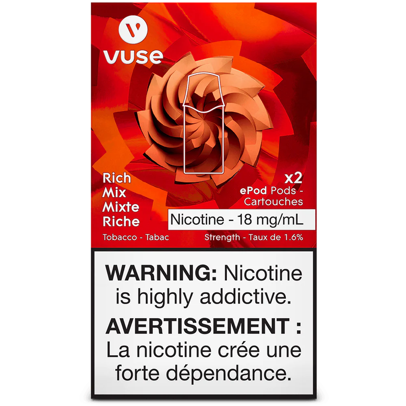 VUSE CARTRIDGES 18MG