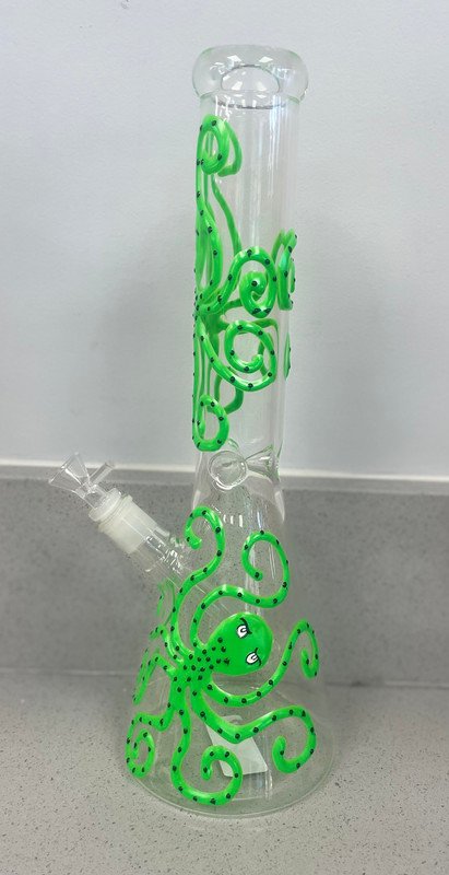 BONG 16" OCTOPUS GREEN