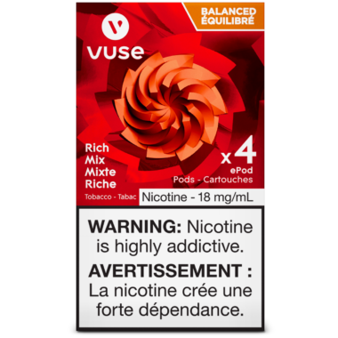 VUSE CARTRIDGES 4 PODS 18MG